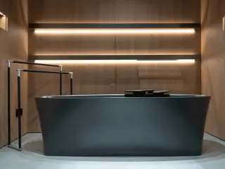 Ванна Milldue AZUMA 85 5100 цвет внутри и снаружи-GRAFITE OPACO-33