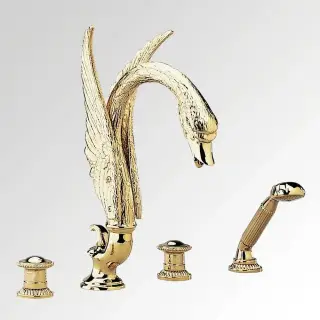 Смеситель для ванны THG Cygne G31-112BSG золото