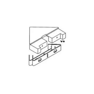 Монтажный набор угловой для душевой панели Lift 2 хром
