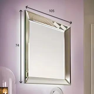 Зеркало для ванной Arbi TRAY S231 led алюминий