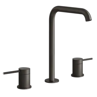 Смеситель для раковины Gessi FLESSA 54011#707 цвет-Black Metal Brushed PVD