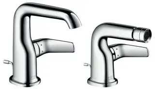 Смеситель для раковины AXOR Bouroullec 19013000+19210000 хром