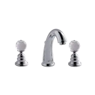 Смеситель для раковины Carlo Frattini ELIZABETH F5101CCR хром/стекло