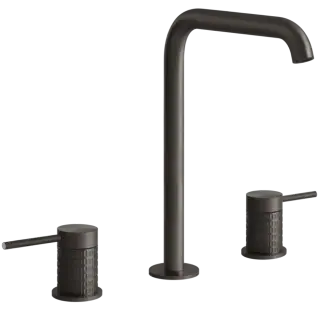 Смеситель для раковины Gessi MECCANICA 54211#707 цвет-Black Metal Brushed PVD