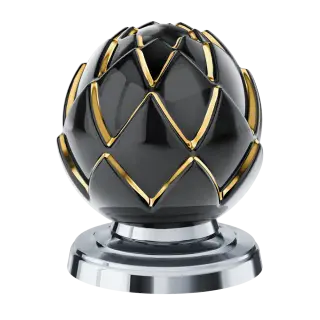 Вентиль Jorger BELLEDOR 631.10.340.021-36 мат. золото, керамика чёрное с зол.патиной