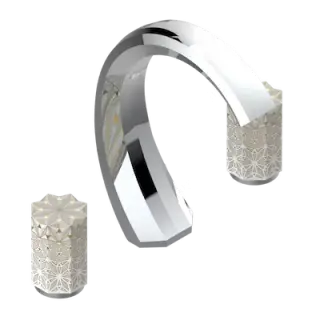 Смеситель для биде THG NIHAL IVORY PORCELAIN U2N.A02.2151 хром