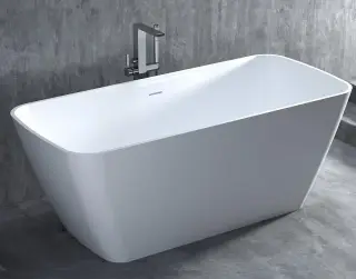 Ванна SALINI AGATHA 100221M S-Stone матовый белый/дон.клап. Up&Down белый