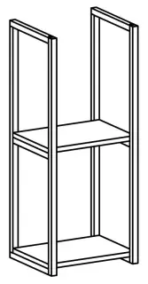 Стеллаж для ванной Arbi AT16 AT16 nero