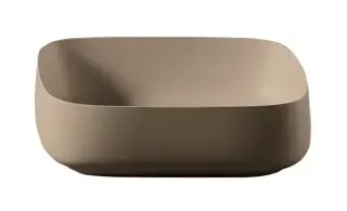 Раковина Art Ceram COGNAC QUADRO 55 COL008.40;00 marrone tortora opaco