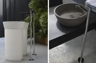 Смеситель для раковины Antonio Lupi Block light BL902 хром