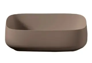 Раковина Art Ceram COGNAC QUADRO 56 COL009.40;00 marrone tortora opaco