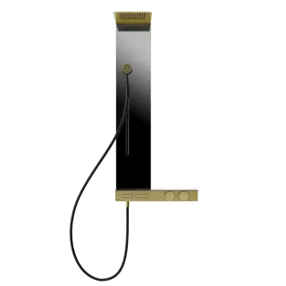 Душевая панель Gessi HI-FI COLUMN 63043#727 цвет-браш.латунь PVD