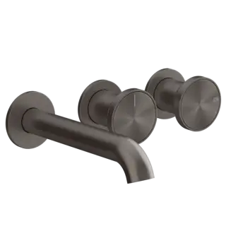 Смеситель для ванны Gessi ORIGINI 66042#707 Black Metal Brushed PVD