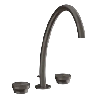Смеситель для раковины Gessi ORIGINI 66015#707 Black Metal Brushed PVD