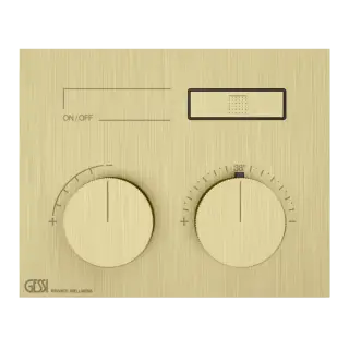 Термостат Gessi HI-FI 63002#727 цвет-браш.латунь PVD