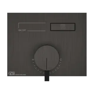 Смеситель для душа Gessi HI-FI MIXER 63061#707 Black Metal Brushed PVD