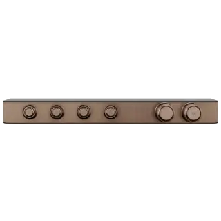 Термостат Gessi HI-FI ECLECTIC 65256#708 браш.Медный PVD, полочка-черное стекло