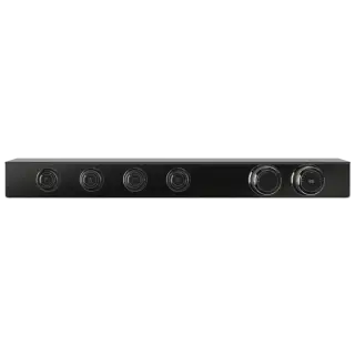 Термостат Gessi HI-FI ECLECTIC 65256#706 Black Metal PVD, полочка-черное стекло