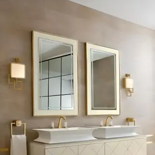 Зеркало для ванной Oasis Rivoli 000SVCC070OR отделка - золото, лак глянцевый lino G164