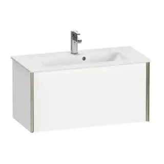 База под раковину Duravit XViu XV40790B118 белый матовый-18/рама champagne матовый-B1