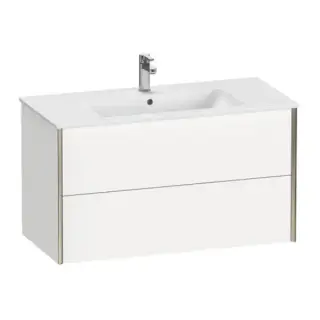 База под раковину Duravit XViu XV41270B118 белый матовый-18/рама champagne матовый-B1