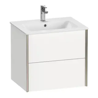 База под раковину Duravit XViu XV41250B118 белый матовый-18/рама champagne матовый-B1