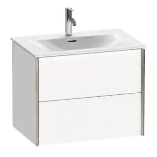 База под раковину Duravit XViu XV41330B118 белый матовый-18/рама champagne матовый-B1