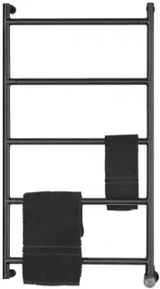 Полотенцесушитель электрический Margaroli M SERENO 572/M+Z3.BB+SELECTOR.DX BLACK BRUSHED NICKEL