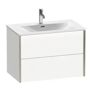 База под раковину Duravit XViu XV41340B118 белый матовый-18/рама champagne матовый-B1