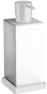 Дозатор Colombo Design LOOK B9317.BM белый матовый, стекло матовое