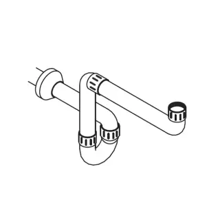 Сифон Oasis OPT86L OPT86L белый