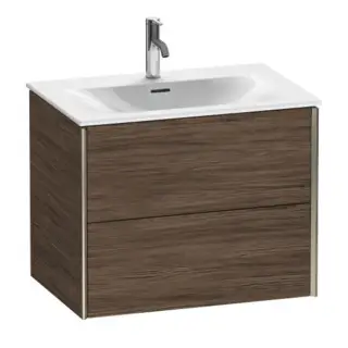 База под раковину Duravit XViu XV41330B121 Walnut Dark-21/рама champagne матовый-B1
