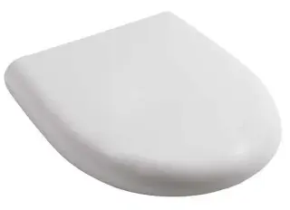 Сиденье для унитаза белый блестящий/хром