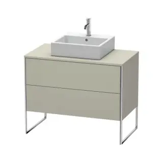 База под раковину Duravit X-SQUARE XS492106060 Taupe Satin Matt Lacquer