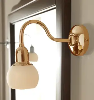 Светильник для ванной Kerasan Retro 731693 (7312 в прайсе) бронза/стекло матовое