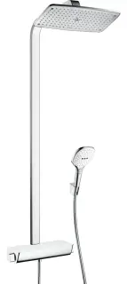 Душевая стойка HANSGROHE Raindanct E showerpipe 27112400 хром/белый