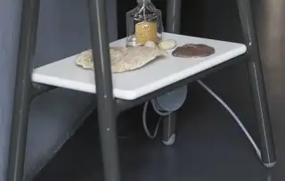 Полка для полотенцесушителя 36.8*26.1*1.5 LACCAATO BIANCO OPACO