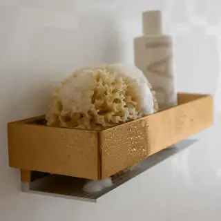 Полка для ванной Keuco EDITION 11 11158030000 алюминий серебристый анодированный/бронза матовая