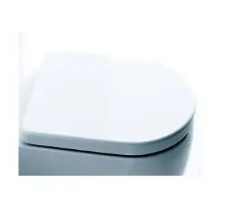 Сиденье с крышкой для компакта с плавным опусканием soft close, термопласт/белый, петли - хром