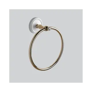 Держатель для полотенец Devon&Devon Dorothy DOR407OT золото/белый