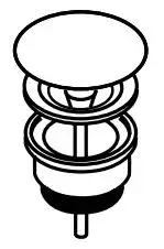 Слив для раковины белый