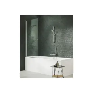 Шторка на ванну HUPPE Design Pure 8P1901.092.322 хром, стекло прозрачное Anti-Plaque