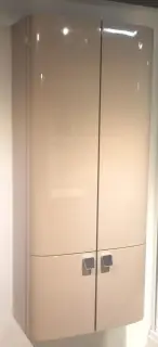 Пенал (1 дверь, петли справа), 35*35*h160, цвет - reed high gloss, ручка - хром (G0106)