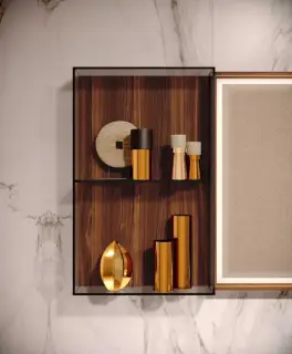 Стеллаж для ванной Oasis EDEN 0CMPPGI08015050.4 WALNUT-E012