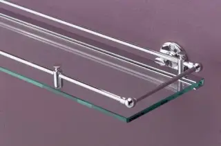 Полка для ванной Devon&Devon First Class DD33024CR хром, стекло прозрачное