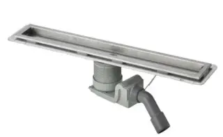 Душевой лоток Visign, (X1), от 0.5 л/с до 0.7 л/с, с гидрозатвором и съемным грязеуловителем 100 см, нержавеющая сталь