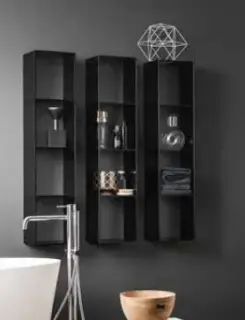 Стеллаж открытый 25*20,8*73,4h дымчатое стекло/grigio londra velvet - 905WJ