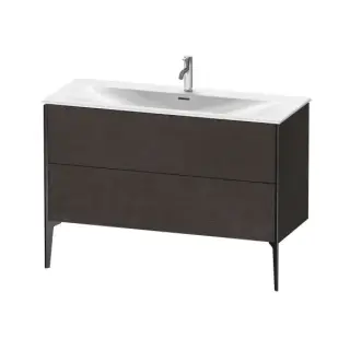 База под раковину Duravit XViu XV43040B272 Dark Brushed Oak-72/рама черный матовый-B2