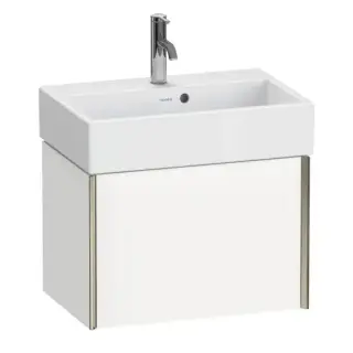 База под раковину Duravit XViu XV42160B118 белый матовый-18/рама champagne матовый-B1