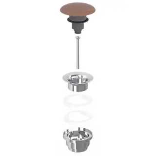 Донный клапан Cielo PIL01.NI NINFEA/хром